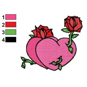 Free Valentine Heart 03 Embroidery Design